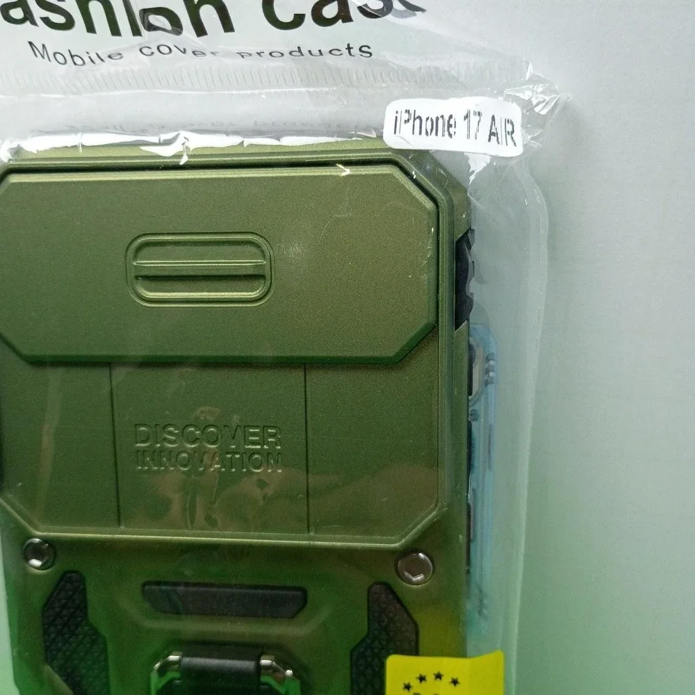Olive green rugged shock proof iPhone 17 Air phone case New